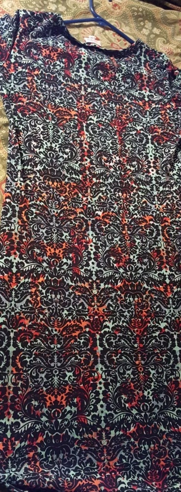 Lularoe medium M dress blue black red - Picture 2 of 2